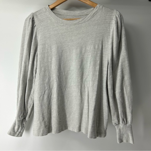 LOFT Sweaters - LOFT Light Gray Long Sleeve Blouse